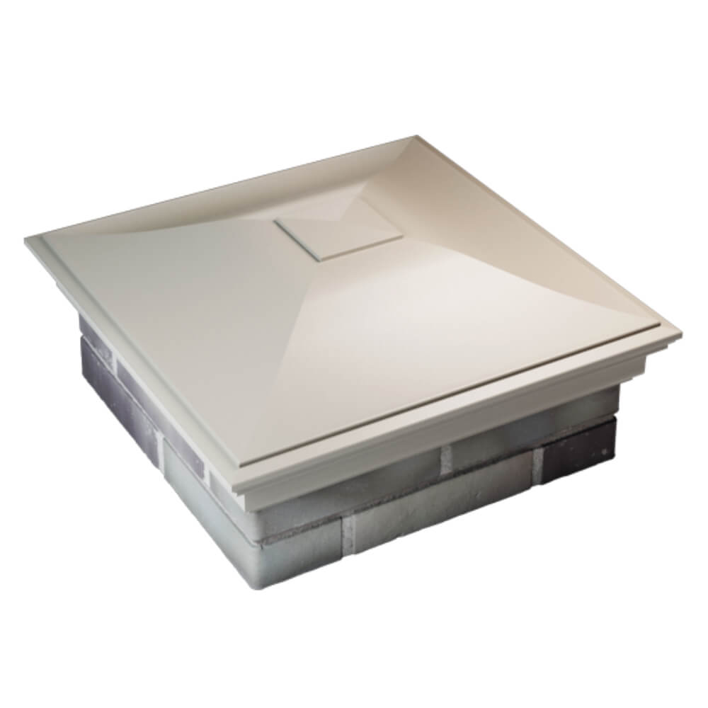 Колпак Zking Монблан Бежевый на столб 2х2 кирпича (515х515мм) Серпухов фото