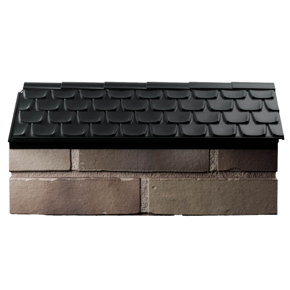 Парапет Zking Эльбрус Черный с посадкой на 1 кирпич (255мм) в Серпухове фото
