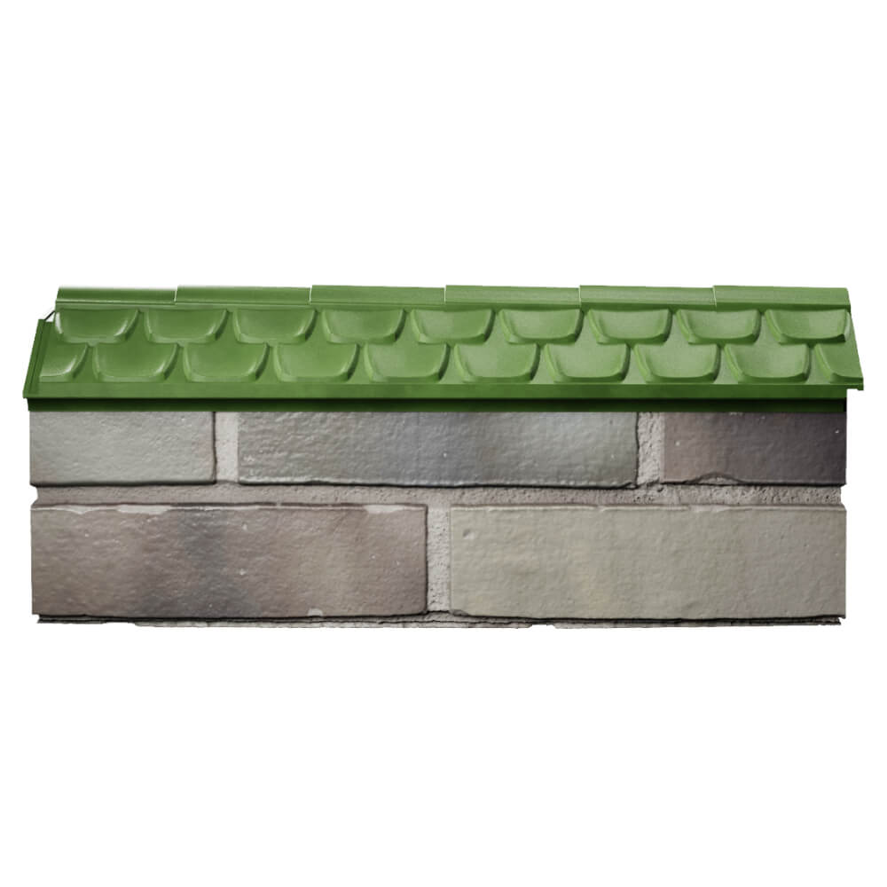 Парапет Zking Эльбрус Зеленый с посадкой на 0.5 кирпича (130мм) в Серпухове фото