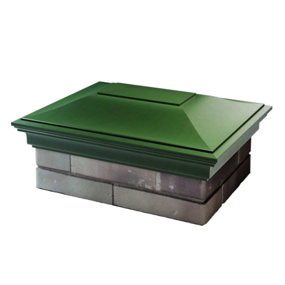 Колпак Zking Монблан Зеленый на столб 2х1.5 кирпича (515х385мм) в Серпухове фото