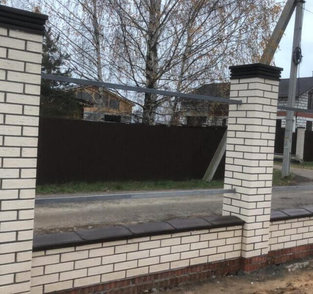 Колпак Zking Бона ХайТек Коричневый на столб 1.5х1.5 кирпича (385х385мм) в Серпухове фото