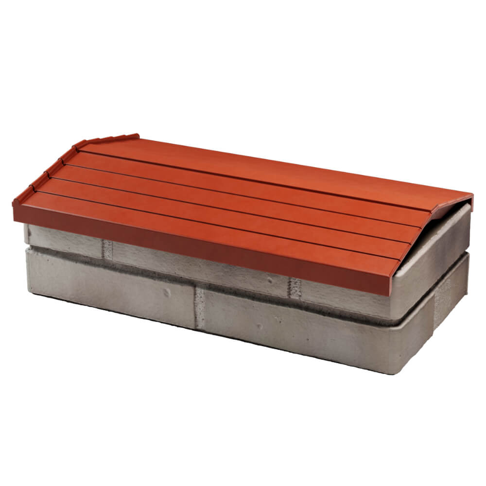 Парапет Zking Бона ХайТек Красный с посадкой на 1 кирпич (200/225/255мм) в Серпухове фото