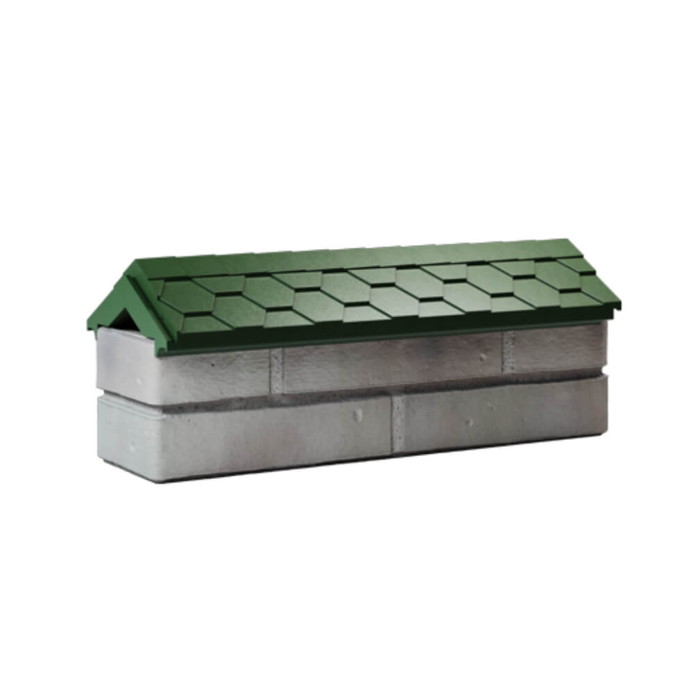 Парапет Zking Эверест Зеленый с посадкой на 0.5 кирпича (130мм) Серпухов фото