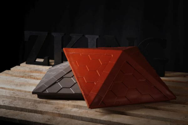 Колпак Zking Эверест Красный на столб 1.5х1.5 кирпича (390х390мм) в Серпухове фото