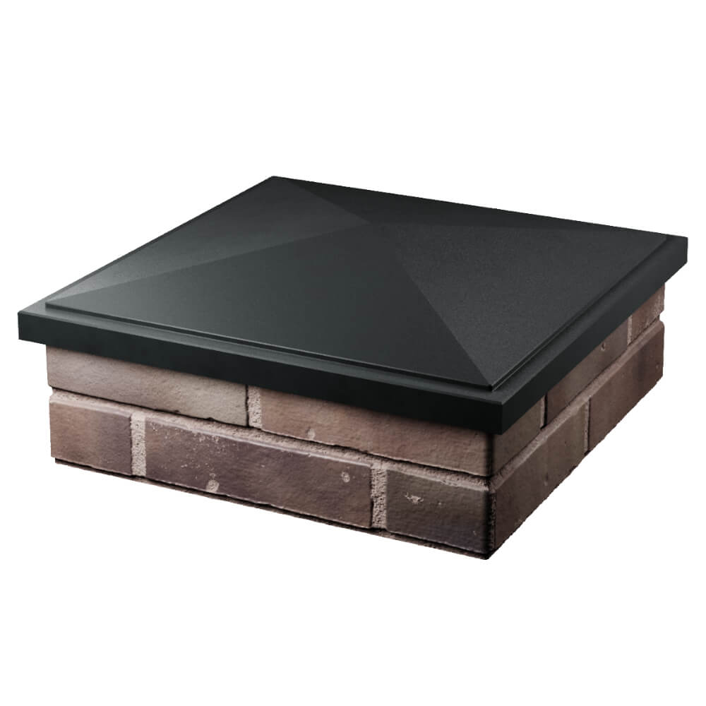 Колпак Zking БонаМоно Черный на столб 2х2 кирпича (515х515, 530х530мм) в Серпухове фото