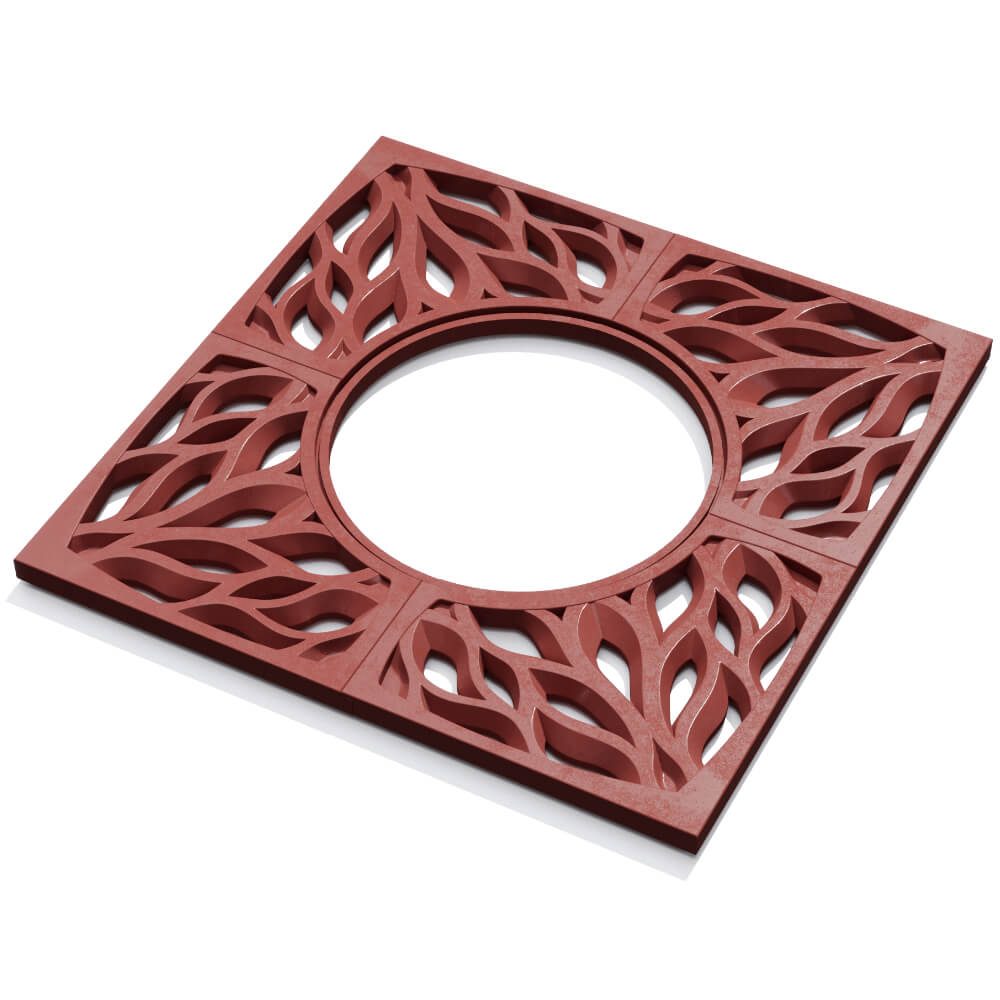 Приствольная решетка для дерева ZKING CRUST 1.2х1.2м Красная в Серпухове фото