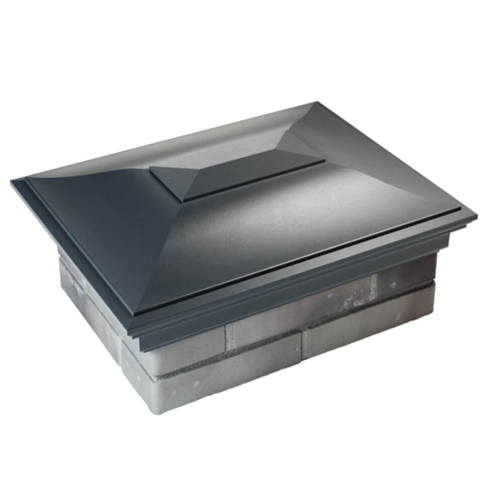 Колпак Zking Монблан Серый на столб 2х1.5 кирпича (515х385мм) Серпухов фото