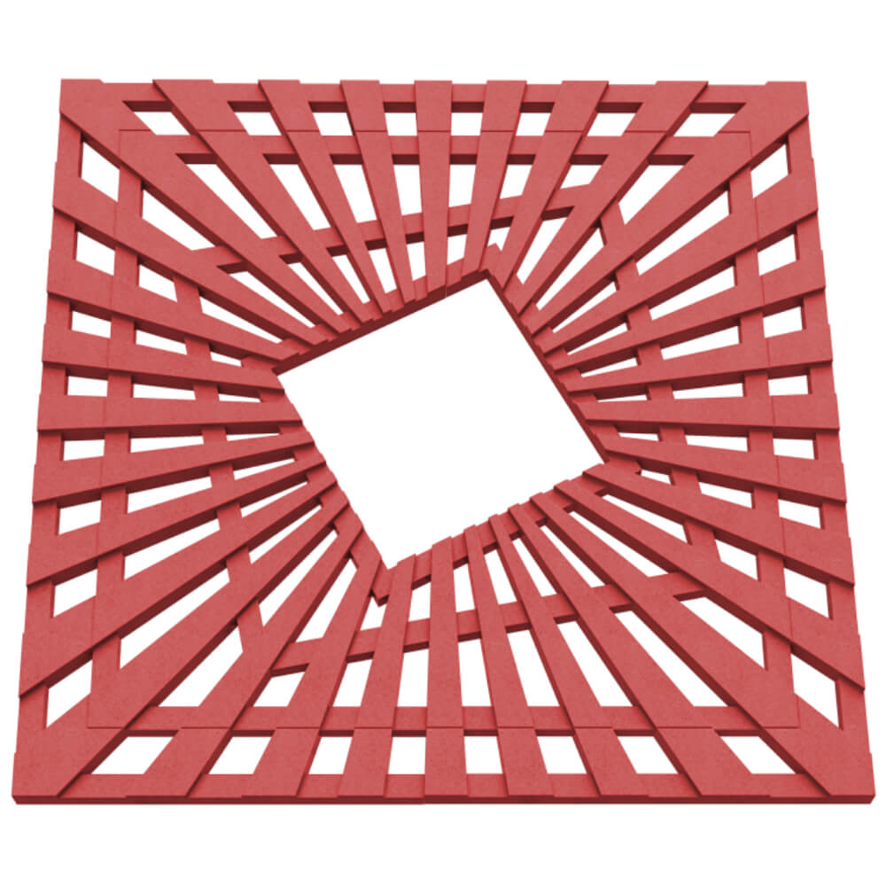 Приствольная решетка для дерева ZKING ATMOSPHERE 1.2х1.2м Красная в Серпухове фото