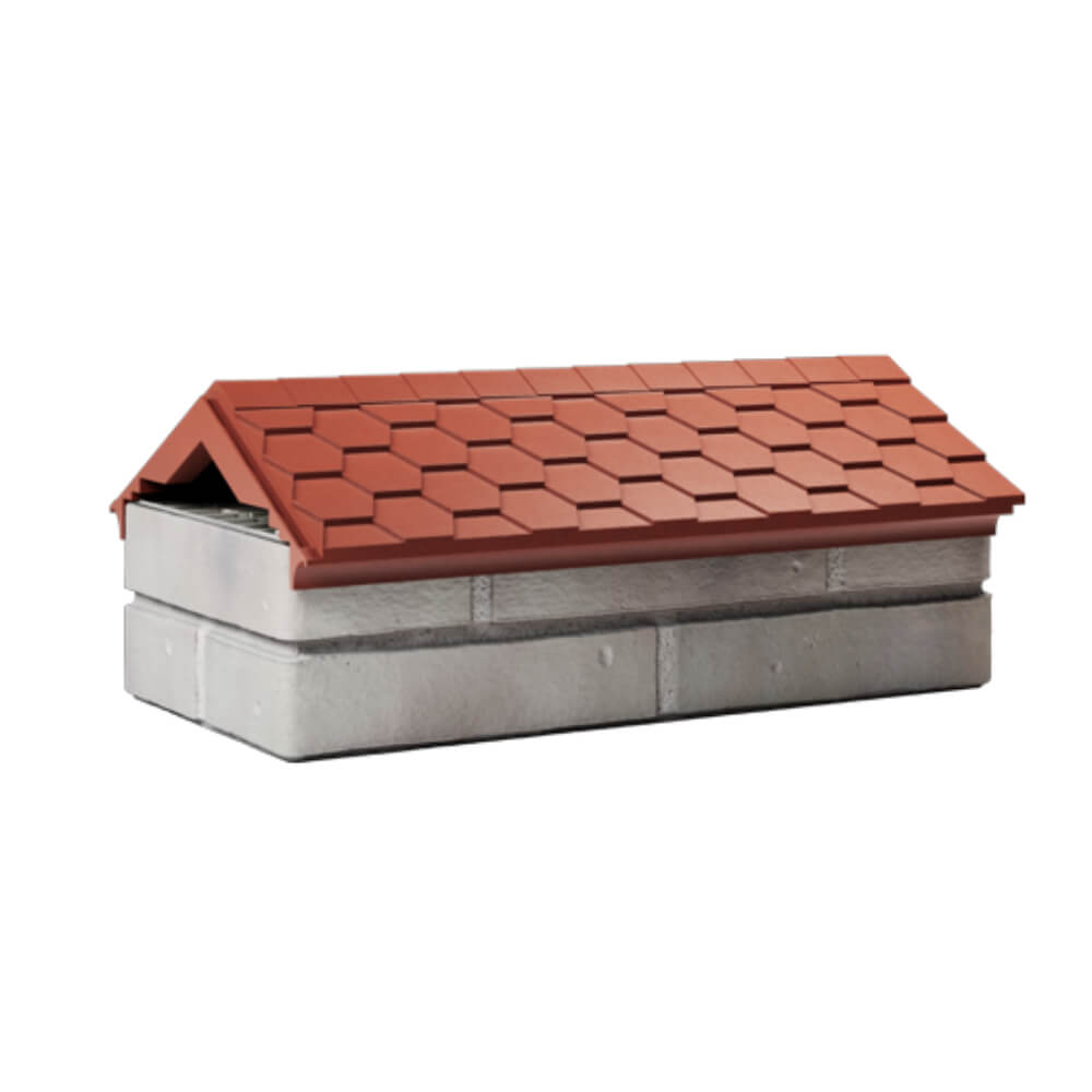 Парапет Zking Эверест Красный с посадкой на 1 кирпич (200/225/255мм) Серпухов фото