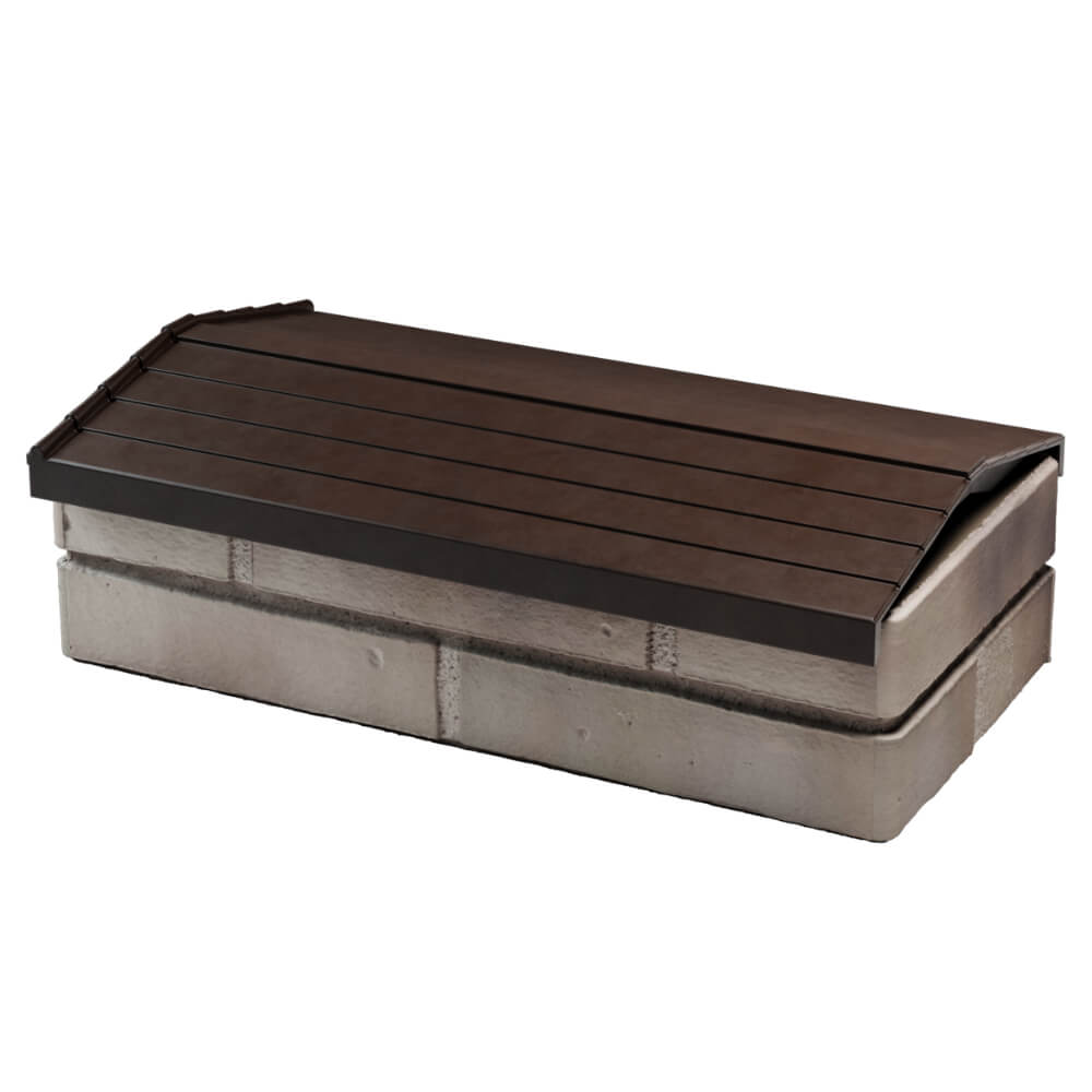 Парапет Zking Бона ХайТек Коричневый с посадкой на 1 кирпич (200/225/255мм) в Серпухове фото