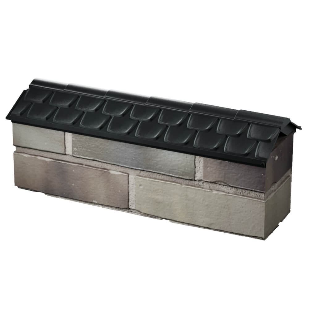 Парапет Zking Эльбрус Черный с посадкой на 0.5 кирпича (130мм) в Серпухове фото