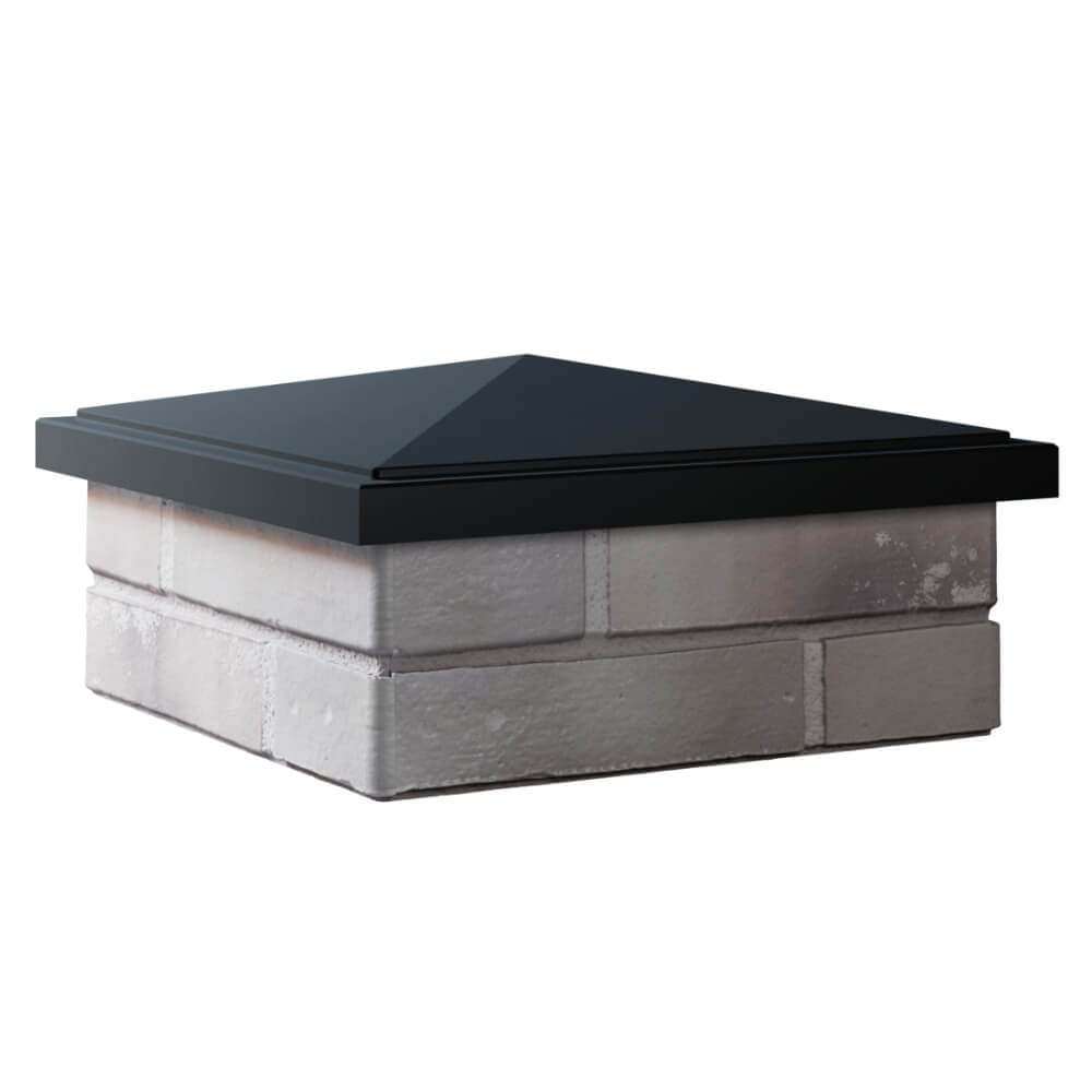 Колпак Zking БонаМоно Черный на столб 1.5х1.5 кирпича (385х385, 400х400мм) в Серпухове фото