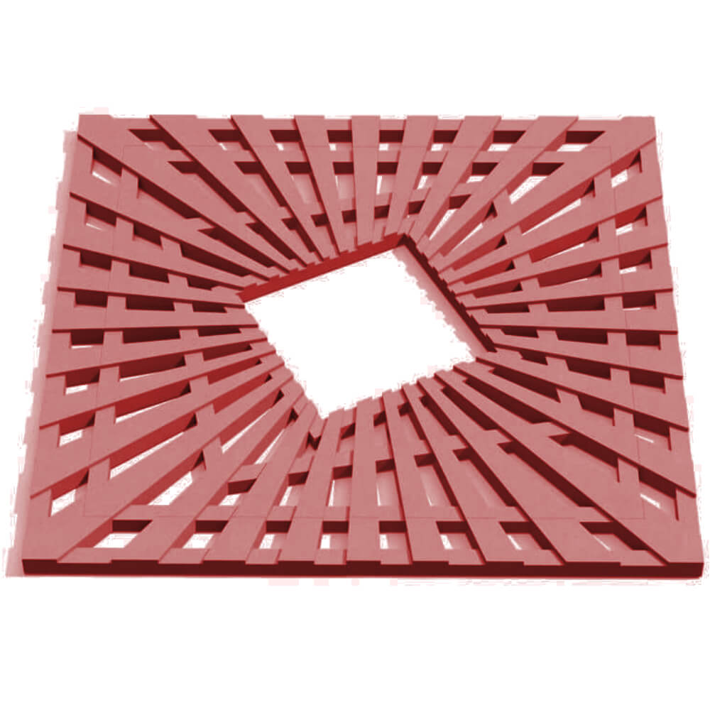 Приствольная решетка для дерева ZKING ATMOSPHERE 1.2х1.2м Красная Серпухов фото