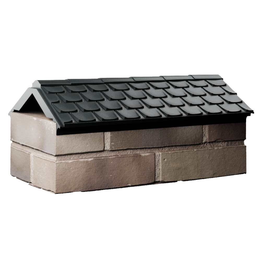 Парапет Zking Эльбрус Черный с посадкой на 1 кирпич (255мм) Серпухов фото