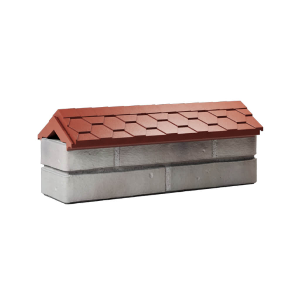 Парапет Zking Эверест Красный с посадкой на 0.5 кирпича (130мм) Серпухов фото