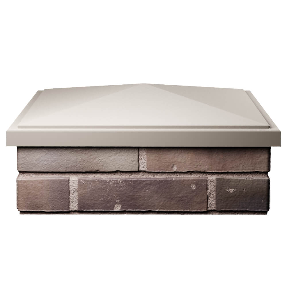 Колпак Zking БонаМоно Бежевый на столб 2х2 кирпича (515х515, 530х530мм) Серпухов фото