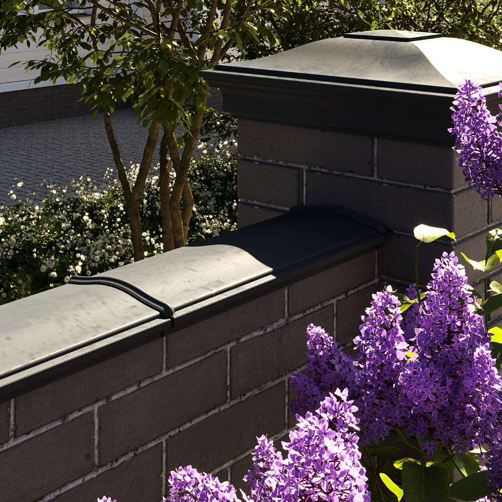 Парапет Zking Монблан Черный посадка на 0.5 кирпича (130мм) в Серпухове фото