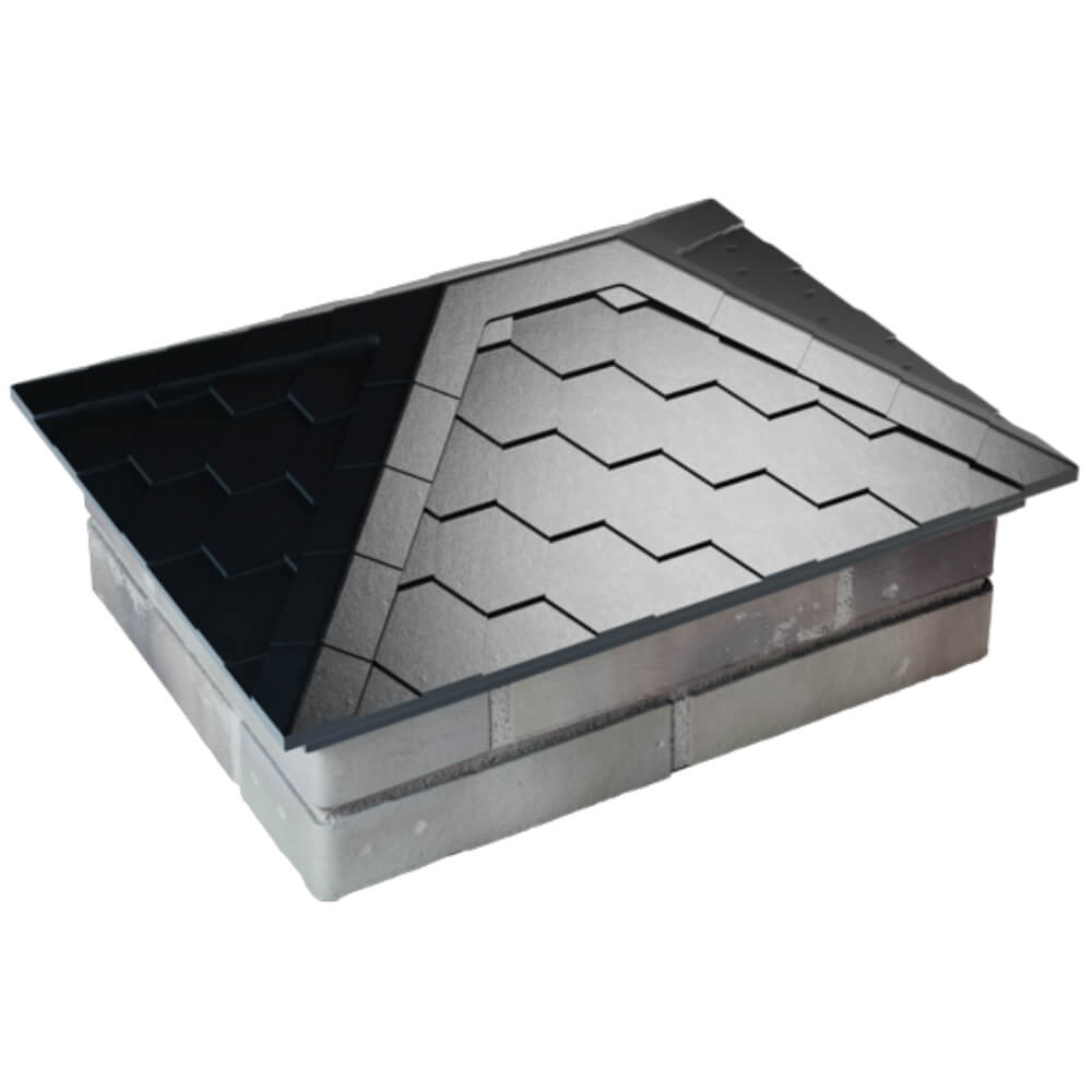 Колпак Zking Эверест Черный на столб 2х1.5 кирпича (520х390мм) Серпухов фото