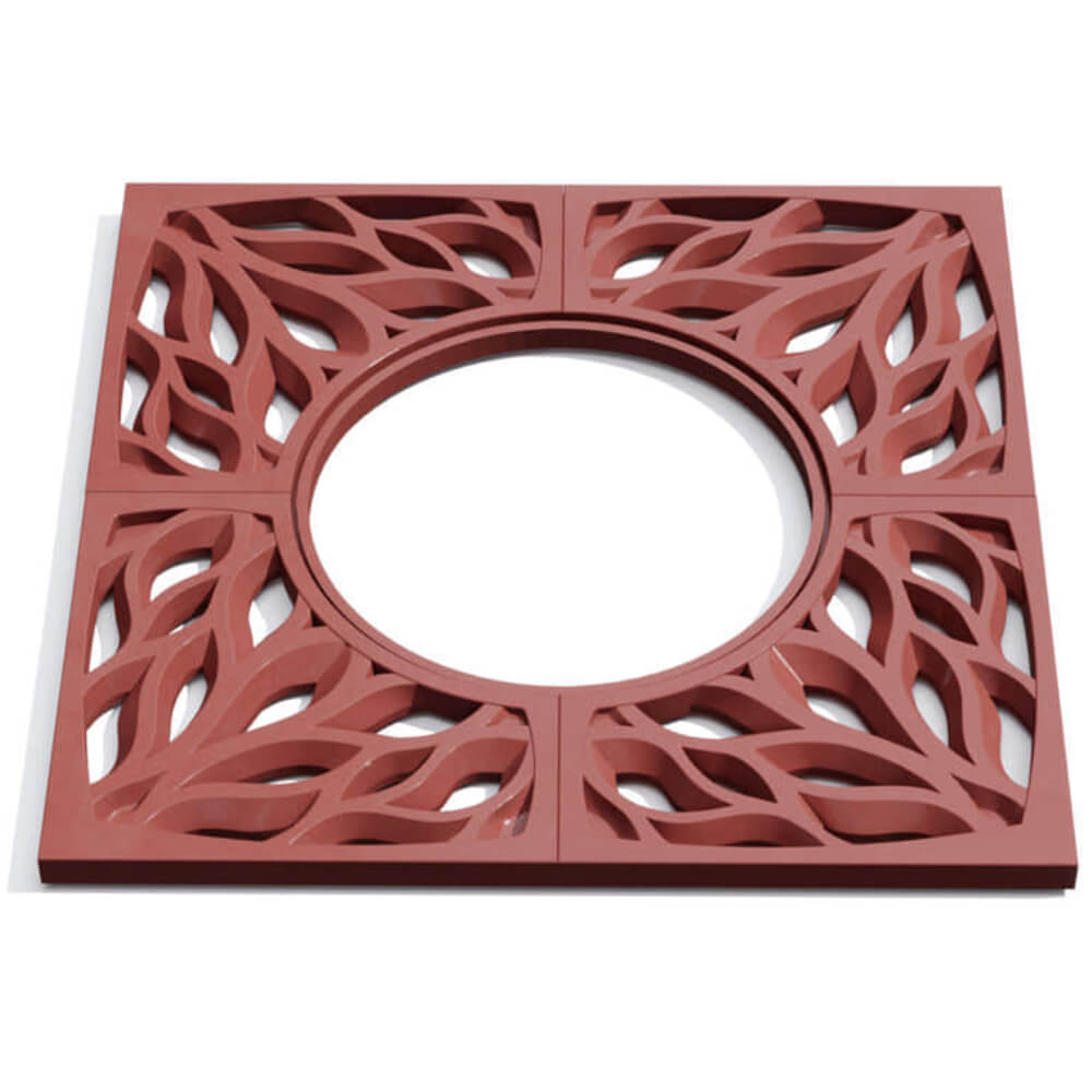 Приствольная решетка для дерева ZKING CRUST 1.2х1.2м Красная Серпухов фото