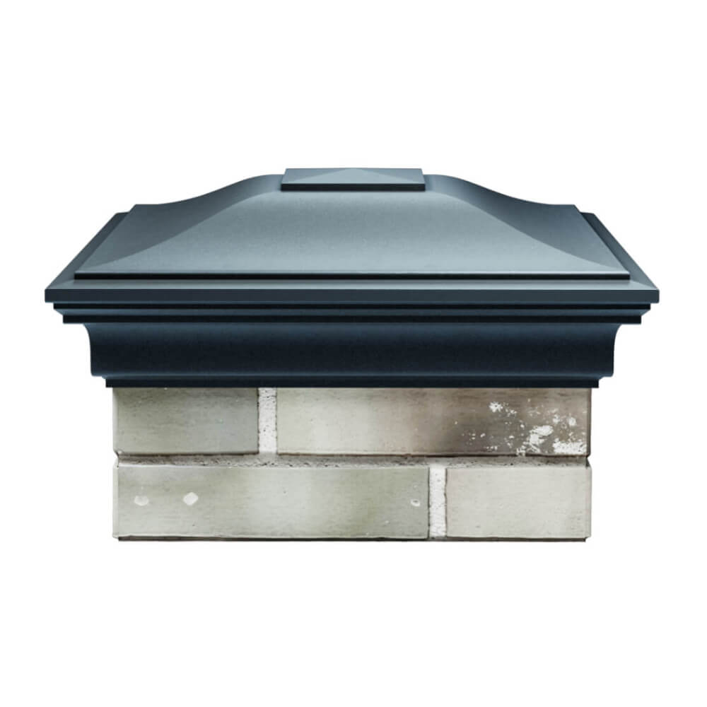 Колпак Zking Монблан Серый на столб 1.5х1.5 еврокирпича 0.7НФ (355х355мм) Серпухов фото