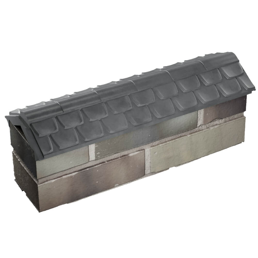 Парапет Zking Эльбрус Серый с посадкой на 0.5 кирпича (130мм) в Серпухове фото