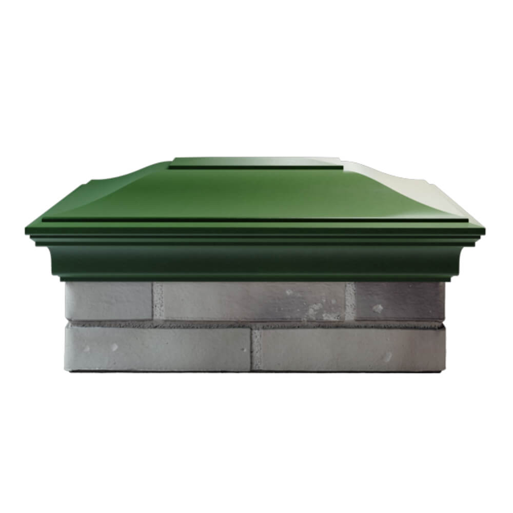 Колпак Zking Монблан Зеленый на столб 2х1.5 кирпича (515х385мм) в Серпухове фото