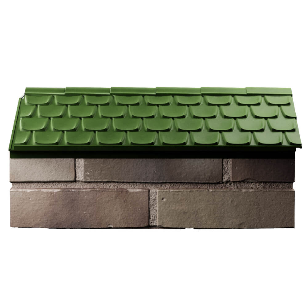 Парапет Zking Эльбрус Зеленый с посадкой на 1 кирпич (255мм) в Серпухове фото