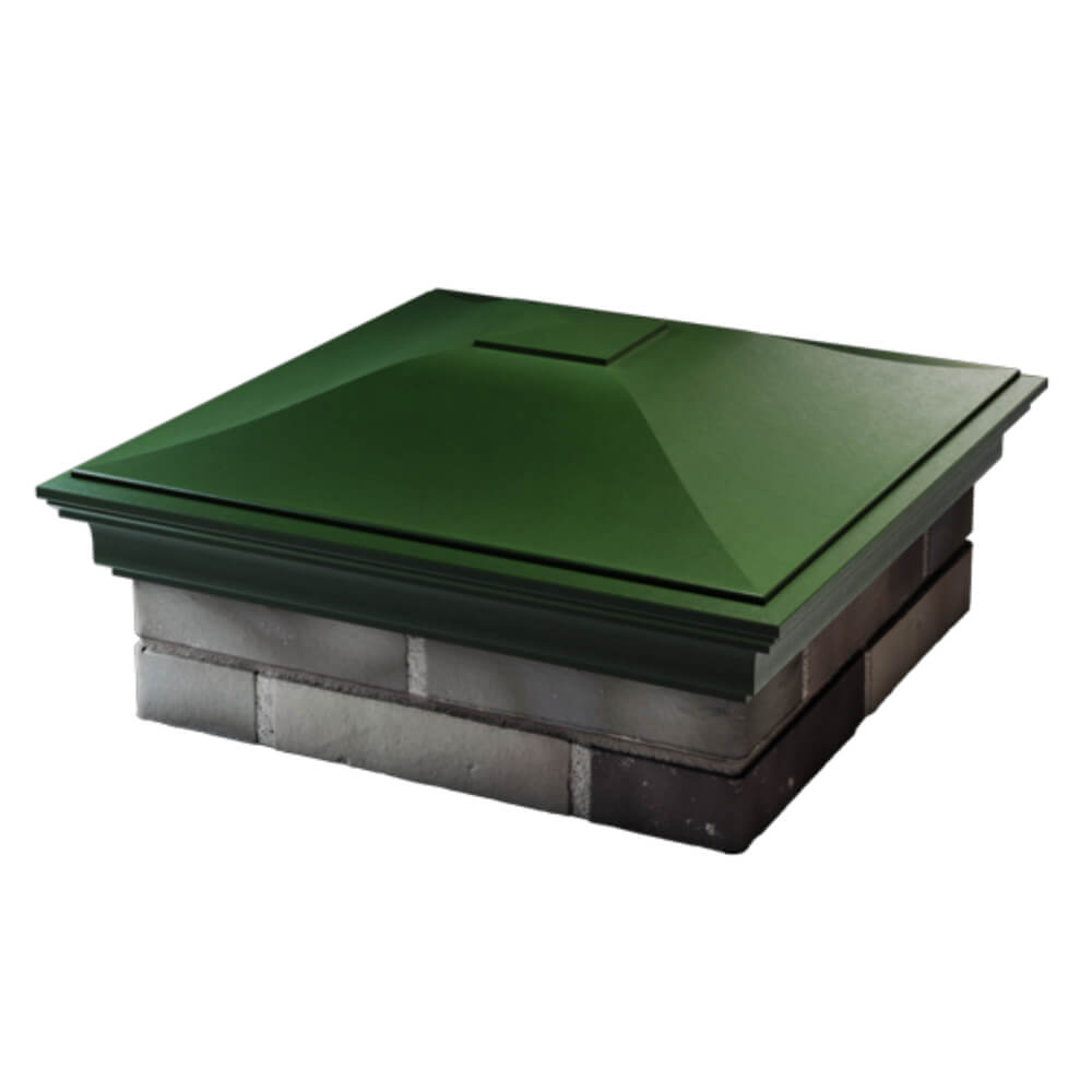 Колпак Zking Монблан Зеленый на столб 2х2 кирпича (515х515мм) в Серпухове фото