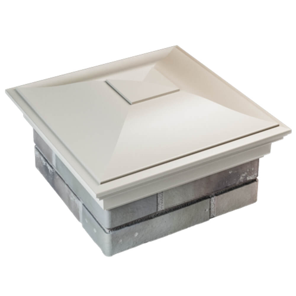 Колпак Zking Монблан Бежевый на столб 1.5х1.5 кирпича (385х385мм) в Серпухове фото