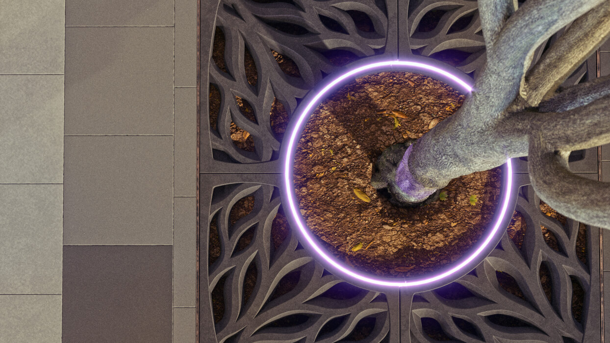 Приствольная решетка для дерева ZKING CRUST 1.2х1.2м Черная в Серпухове фото