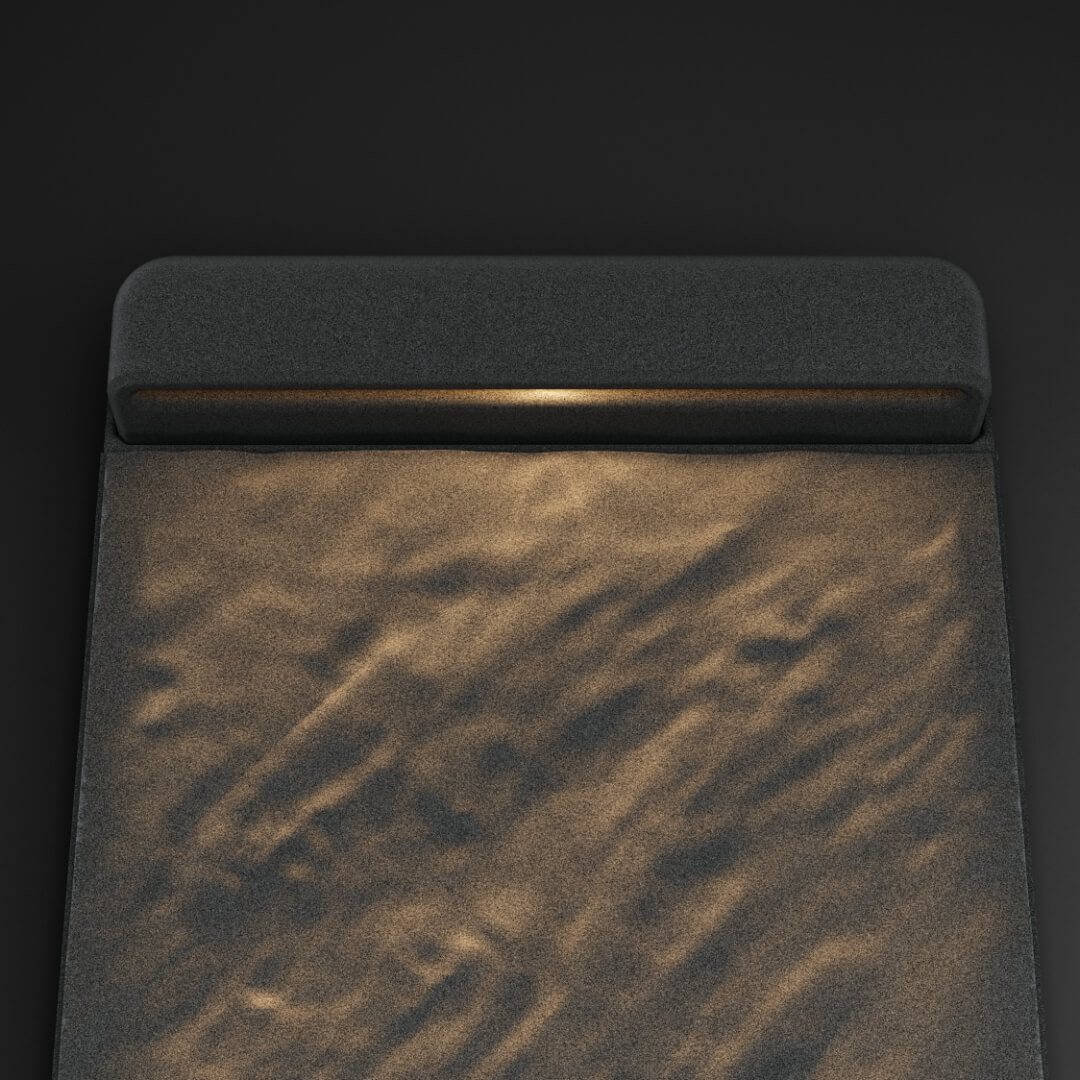 LED Светильник для шаговой плиты STONE Графитовый Серый 330х75х98мм в Серпухове фото