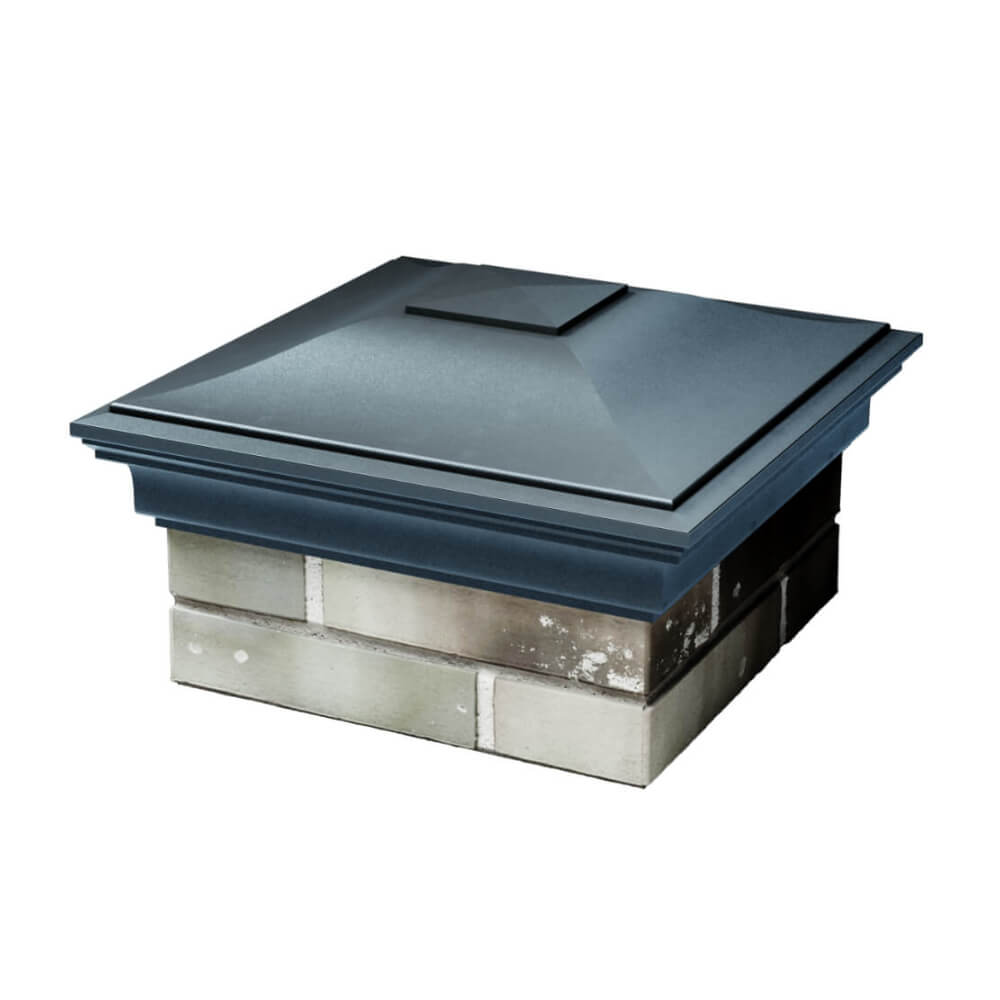 Колпак Zking Монблан Серый на столб 1.5х1.5 еврокирпича 0.7НФ (355х355мм) в Серпухове фото