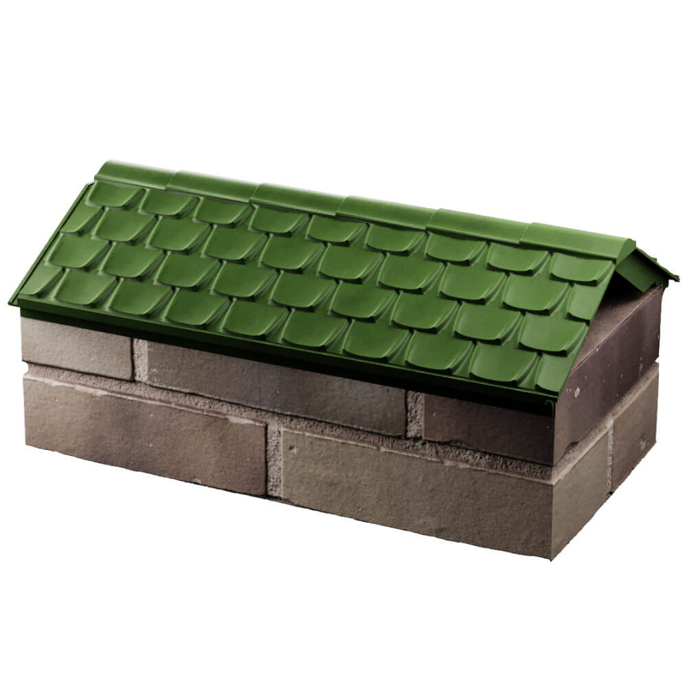 Парапет Zking Эльбрус Зеленый с посадкой на 1 кирпич (255мм) в Серпухове фото