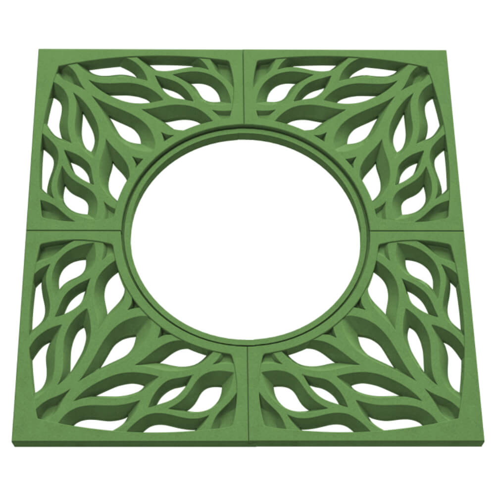 Приствольная решетка для дерева ZKING CRUST 1.2х1.2м Зеленая в Серпухове фото