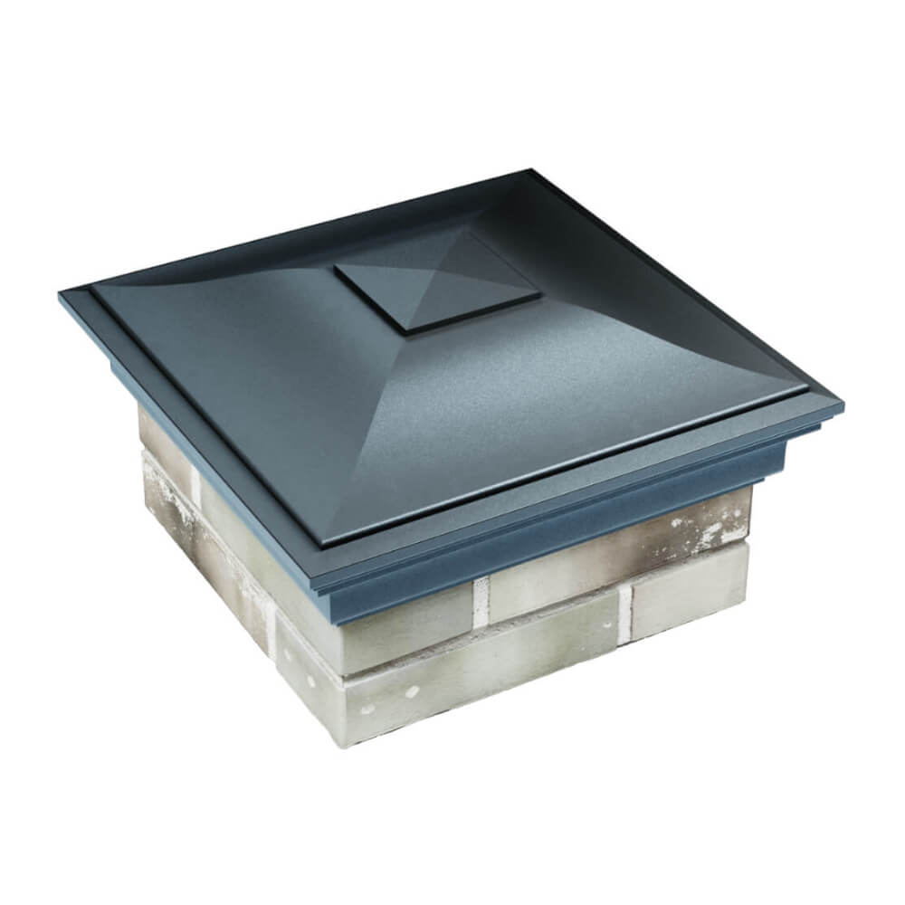 Колпак Zking Монблан Серый на столб 1.5х1.5 еврокирпича 0.7НФ (355х355мм) в Серпухове фото