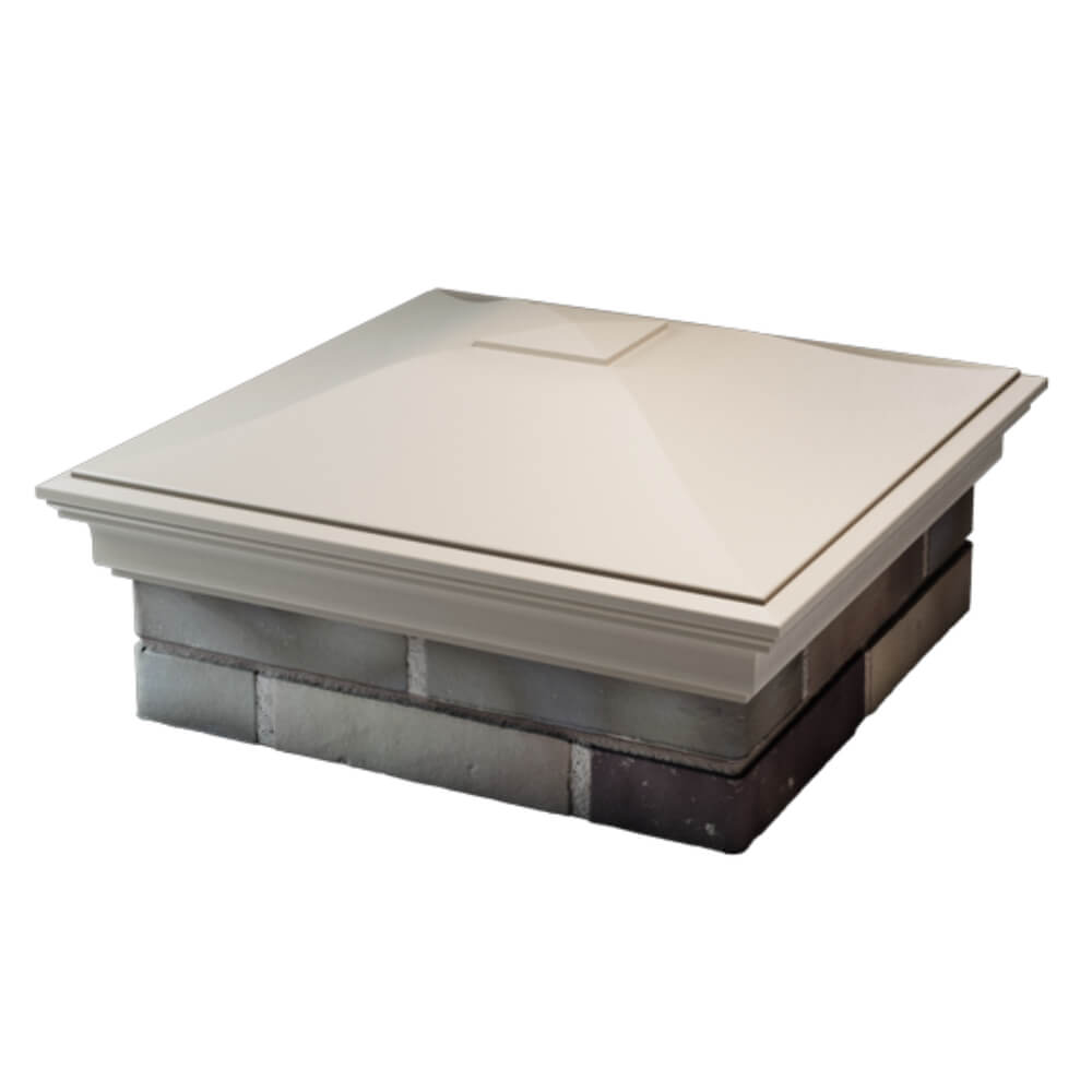 Колпак Zking Монблан Бежевый на столб 2х2 кирпича (515х515мм) в Серпухове фото