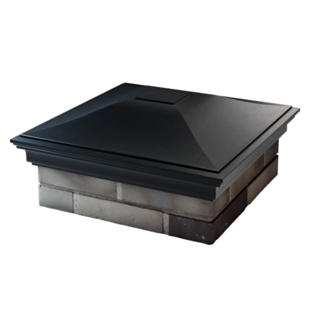 Колпак Zking Монблан Черный на столб 2х2 кирпича (515х515мм) в Серпухове фото