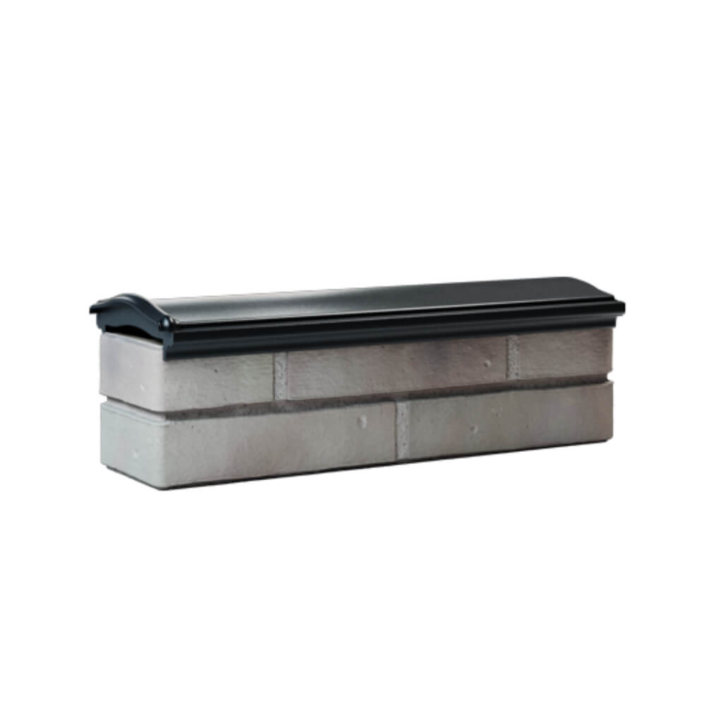 Парапет Zking Монблан Черный посадка на 0.5 кирпича (130мм) Серпухов фото