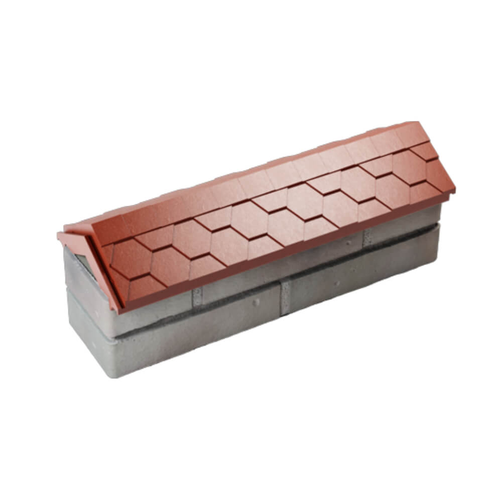 Парапет Zking Эверест Красный с посадкой на 0.5 кирпича (130мм) в Серпухове фото