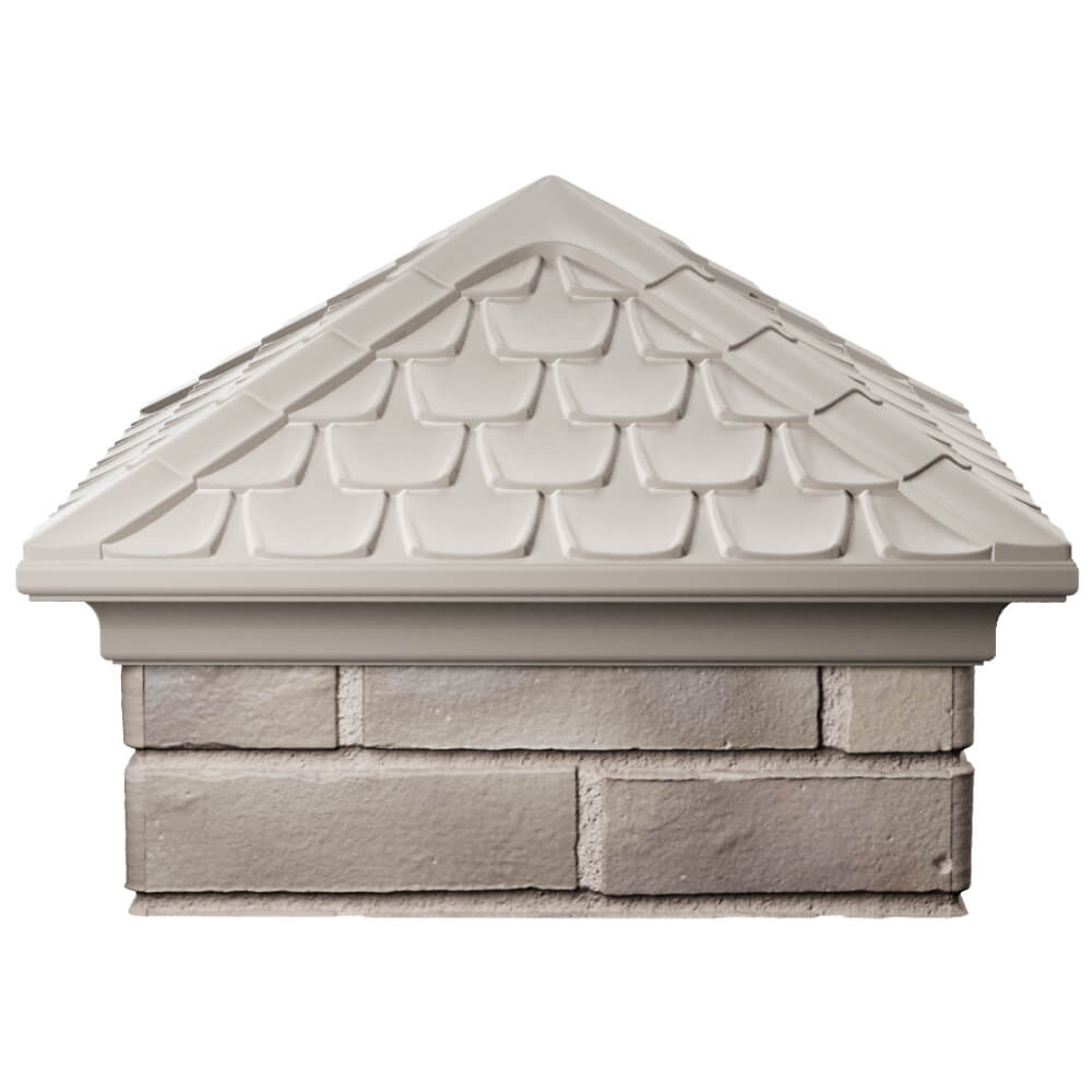 Колпак Zking Эльбрус Бежевый на столб 1.5х1.5 кирпича (385х385мм) Серпухов фото