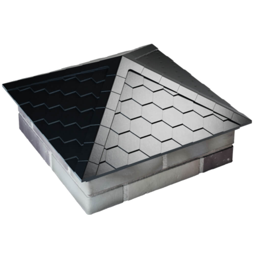 Колпак Zking Эверест Черный на столб 2х2 кирпича (535х535мм) Серпухов фото