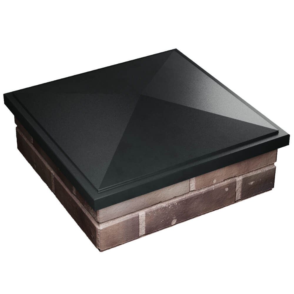 Колпак Zking БонаМоно Черный на столб 2х2 кирпича (515х515, 530х530мм) в Серпухове фото