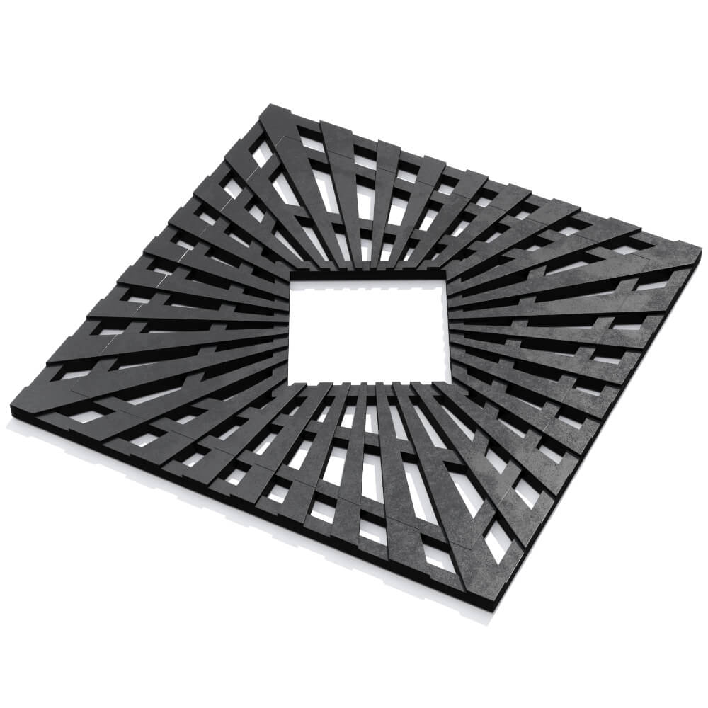 Приствольная решетка для дерева ZKING ATMOSPHERE 1.2х1.2м Черная в Серпухове фото