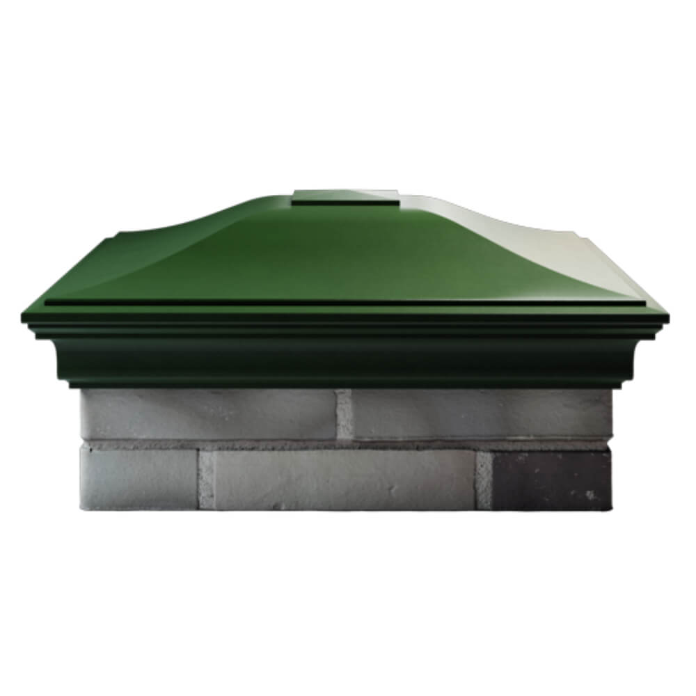 Колпак Zking Монблан Зеленый на столб 2х2 кирпича (515х515мм) в Серпухове фото