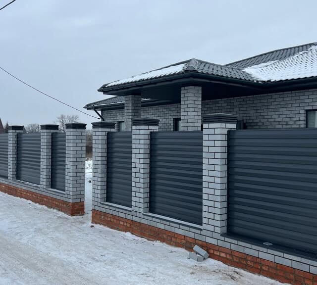 Колпак Zking Бона ХайТек Серый на столб 1.5х1.5 кирпича (385х385мм) в Серпухове фото