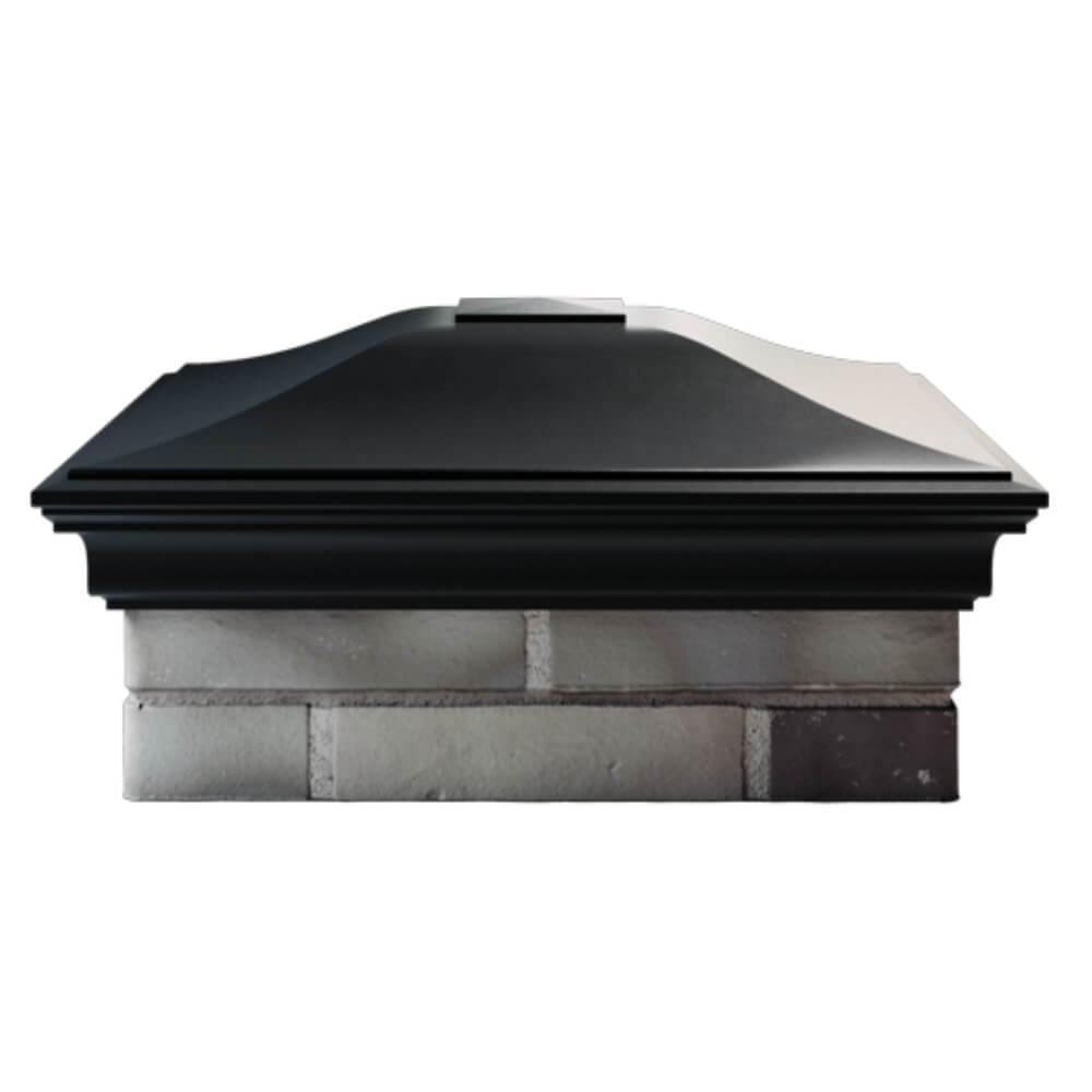 Колпак Zking Монблан Черный на столб 2х2 кирпича (515х515мм) в Серпухове фото