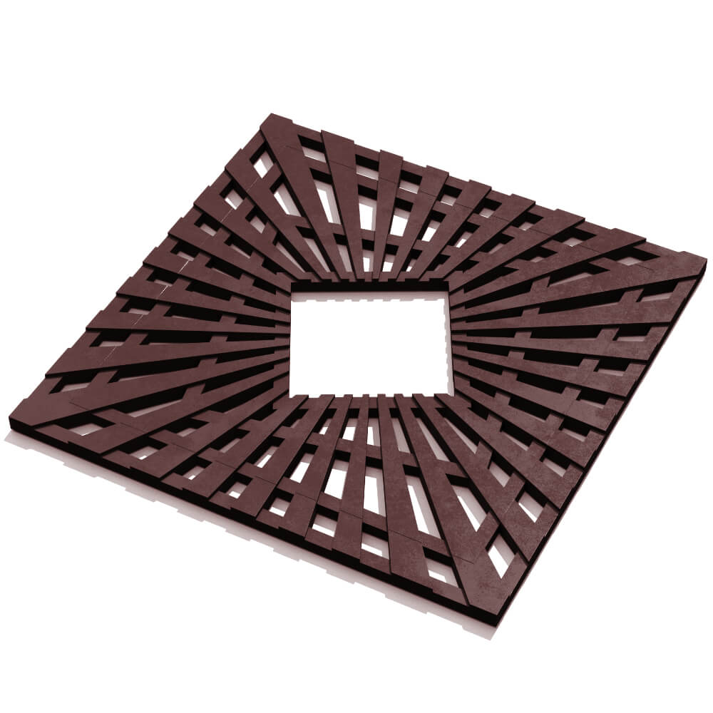 Приствольная решетка для дерева ZKING ATMOSPHERE 1.2х1.2м Коричневая в Серпухове фото