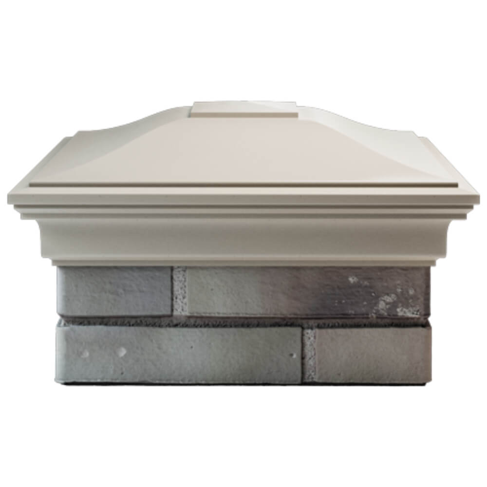 Колпак Zking Монблан Бежевый на столб 1.5х1.5 кирпича (385х385мм) Серпухов фото