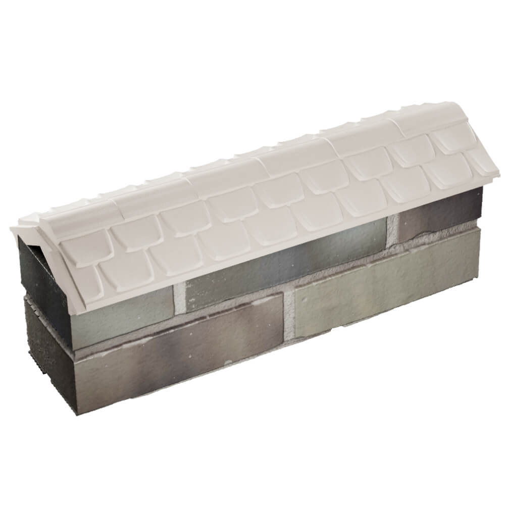 Парапет Zking Эльбрус Бежевый с посадкой на 0.5 кирпича (130мм) в Серпухове фото