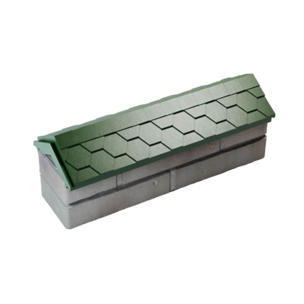 Парапет Zking Эверест Зеленый с посадкой на 0.5 кирпича (130мм) в Серпухове фото